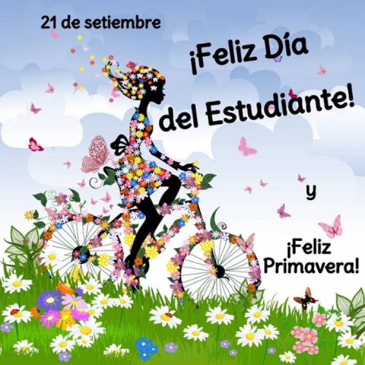 Llegó la primavera y Feliz día a los estudiante. 
